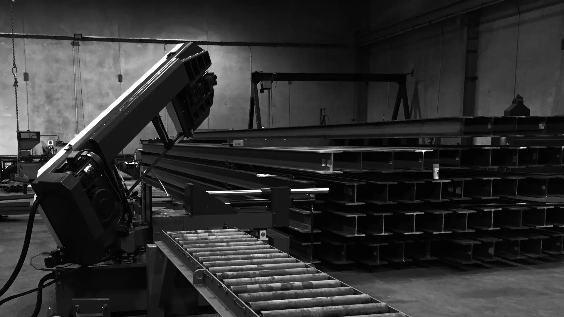 Industrial steel structure installation